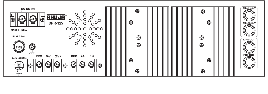 ahuja 125 watt amplifier